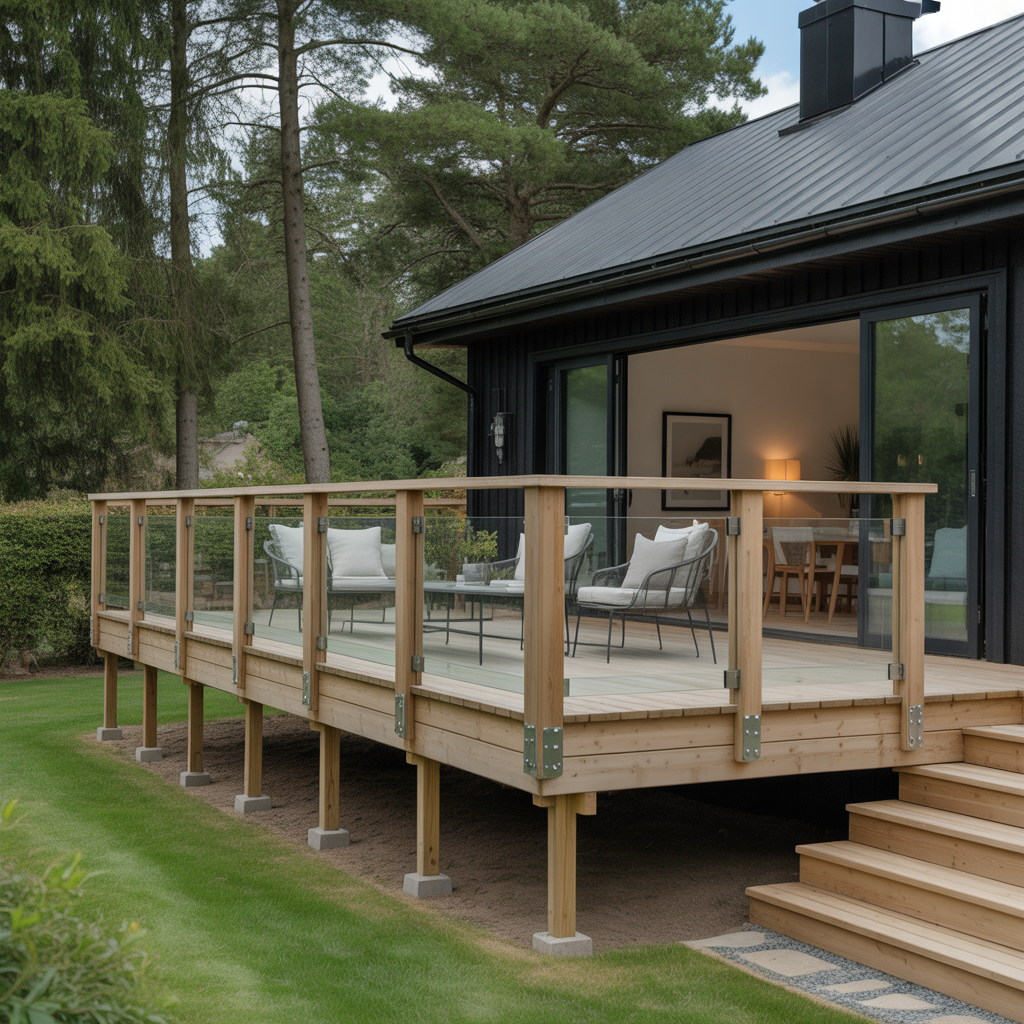 2.Guide till att bygga en stabil och snygg altan med glasracken