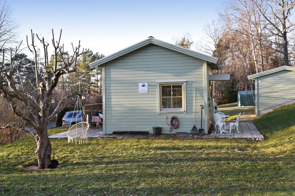 3. Nybyggd attefallsgarage tomt Haninge Handen