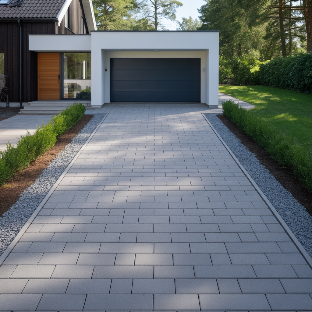 9.Sa bygger du en praktisk och stilren garageuppfart