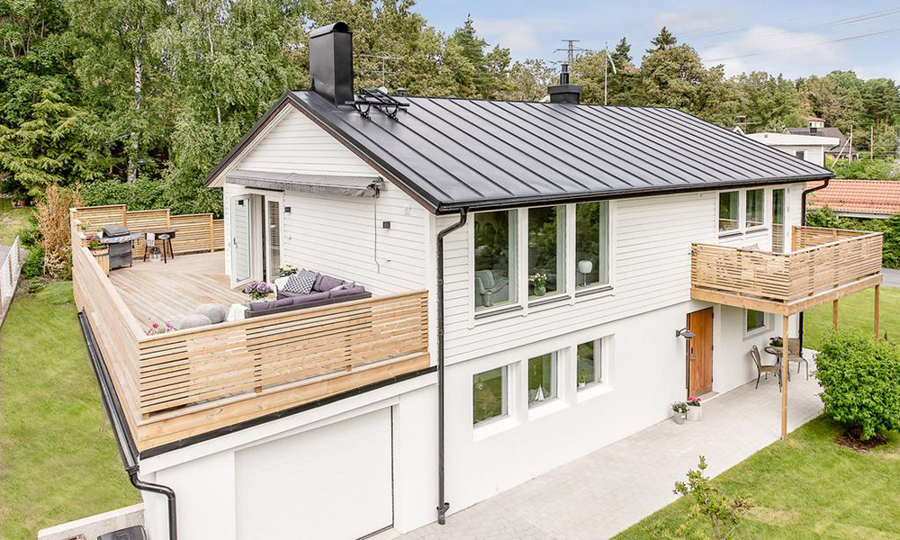 utbyggnad garage forrad uteplats bjorknas saltsjo boo