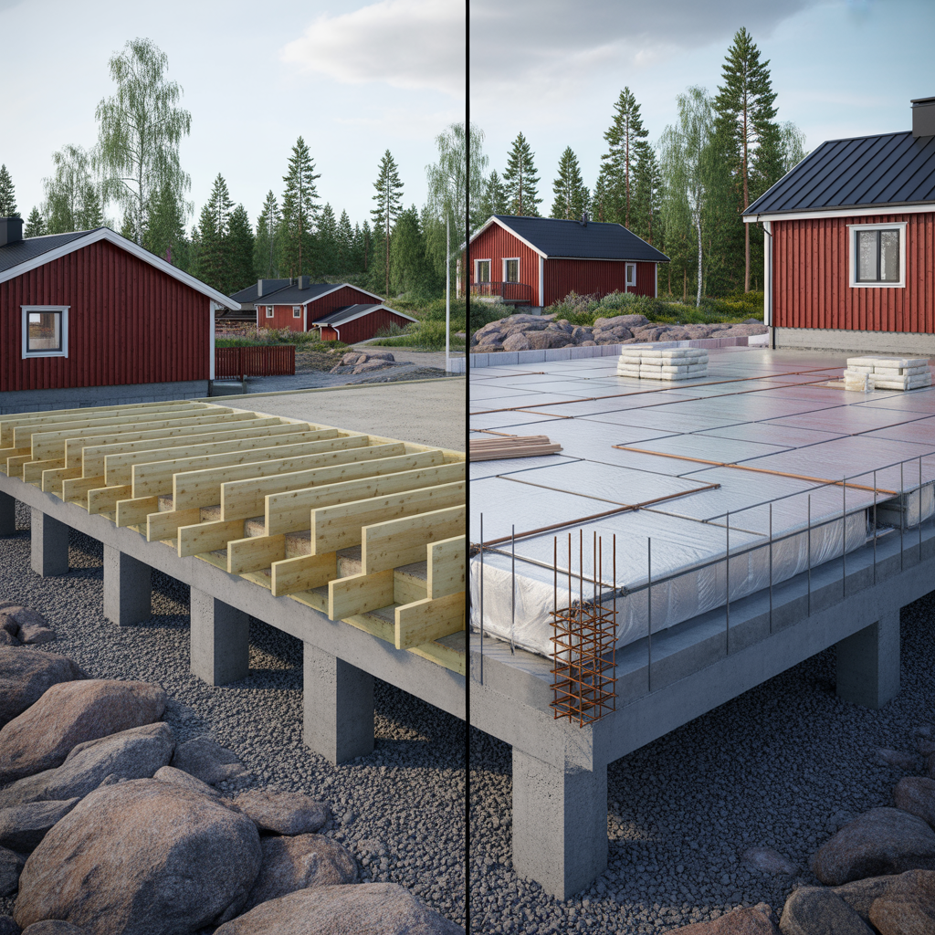 plintgrund eller platta pa mark jamforelse av kostnad och ti