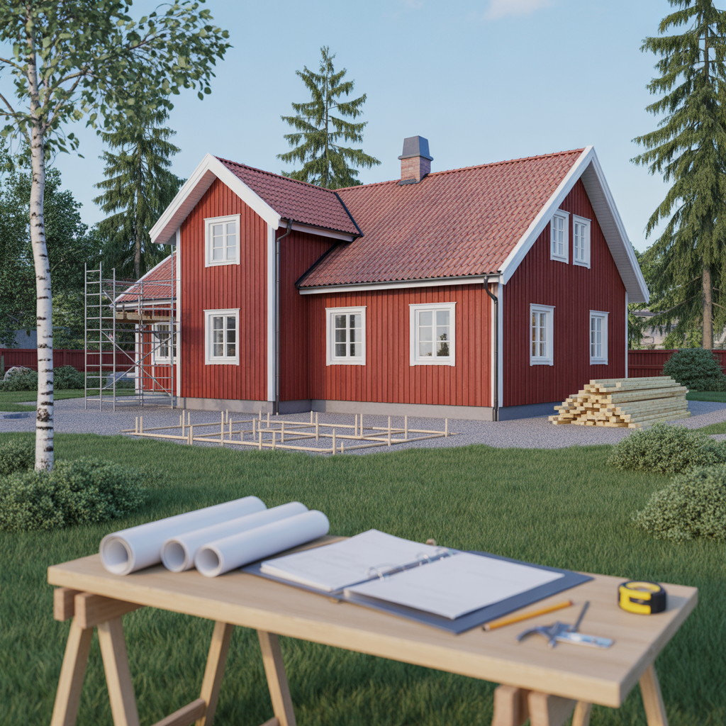 checklista infor tillbyggnad av villa avtal budget bygglov