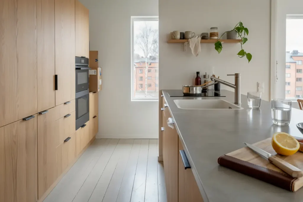 k ksmontering i bostadsr tt med nya stommar i sickla nacka