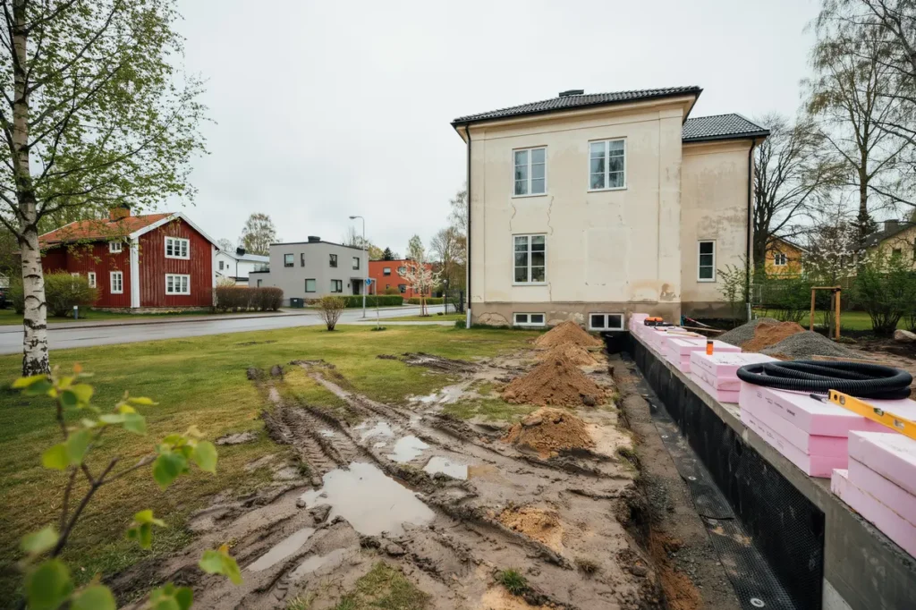 utgr vning isolering av husgrund och k llarrenovering s skyddar du villan mot fukt och v rmef rluster